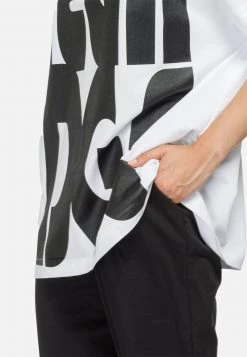 HELMIDGE Femme T Shirt Imprimé Weiss -HELMIDGE Soldes Boutique 0296d55a2baa4c0aacb742cf1680daca