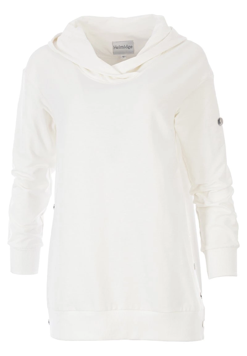 HELMIDGE Femme LOCKEREN SCHNITT Sweat à Capuche Milchig 9 HELMIDGE Femme LOCKEREN SCHNITT Sweat à Capuche Milchig – Image 7