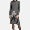 HELMIDGE Robe Pull Grau Femme -HELMIDGE Soldes Boutique 052410a677cb4396bc08613fa876df17