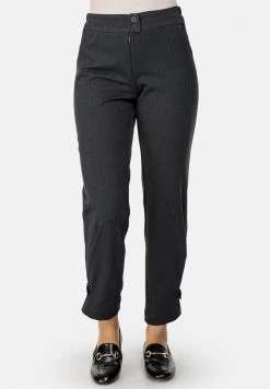 HELMIDGE Femme Pantalon Classique Dunkel Grau