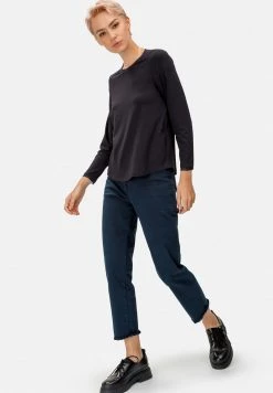 HELMIDGE Femme T Shirt à Manches Longues Blau