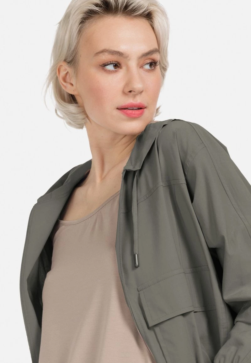 HELMIDGE Femme Veste Légère Khaki 7 HELMIDGE Femme Veste Légère Khaki – Image 5
