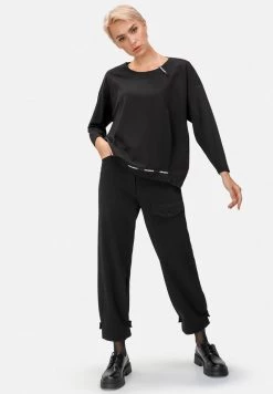 HELMIDGE Pantalon Cargo Schwarz Femme -HELMIDGE Soldes Boutique 07e93f3f6f1d463c986c25689a2bc305