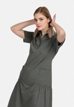 HELMIDGE Robe Chemise Hellkhaki Femme 12 HELMIDGE Robe Chemise Hellkhaki Femme -HELMIDGE Soldes Boutique 0a071cf176d84f4d8455f43710a016f1