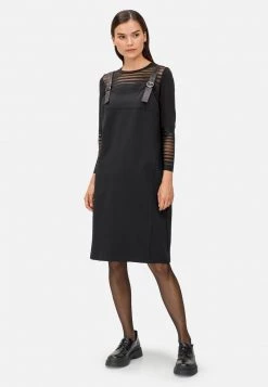 HELMIDGE Femme Robe De Jour Schwarz