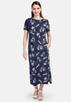HELMIDGE Femme Robe De Jour Blau