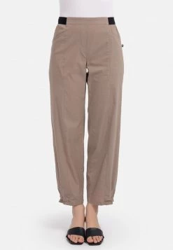 HELMIDGE Femme MIT ELASTISCHEM BUND Pantalon Classique Beige