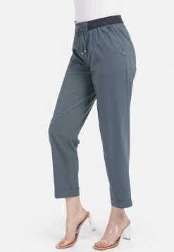 HELMIDGE GLITZEREFFEKT Pantalon Classique Dunkel Grun Femme -HELMIDGE Soldes Boutique 0dd400fc146f424c842569248664a6ac