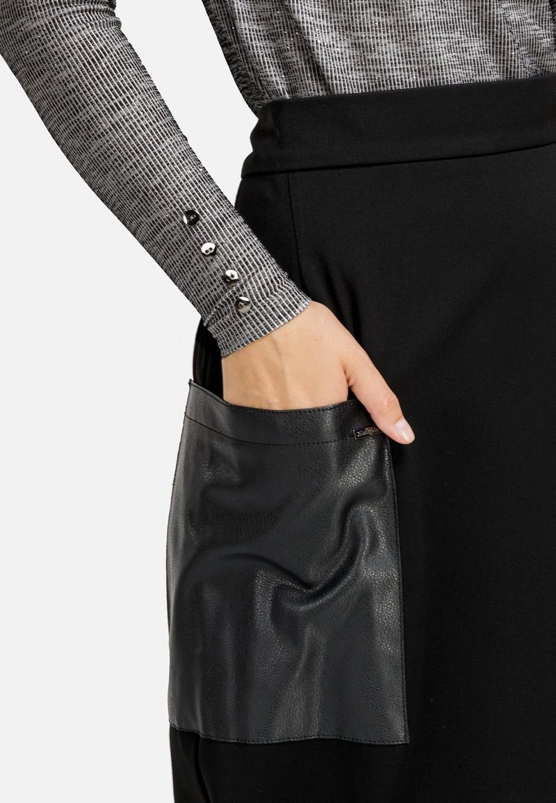 HELMIDGE Femme FALTENROCK Jupe Trapèze Schwarz 6 HELMIDGE Femme FALTENROCK Jupe Trapèze Schwarz – Image 4