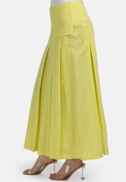 HELMIDGE Femme Jupe Plissée Gelb 9 HELMIDGE Femme Jupe Plissée Gelb -HELMIDGE Soldes Boutique 11dad5ccd49940f38cdd08c07ed93bd9