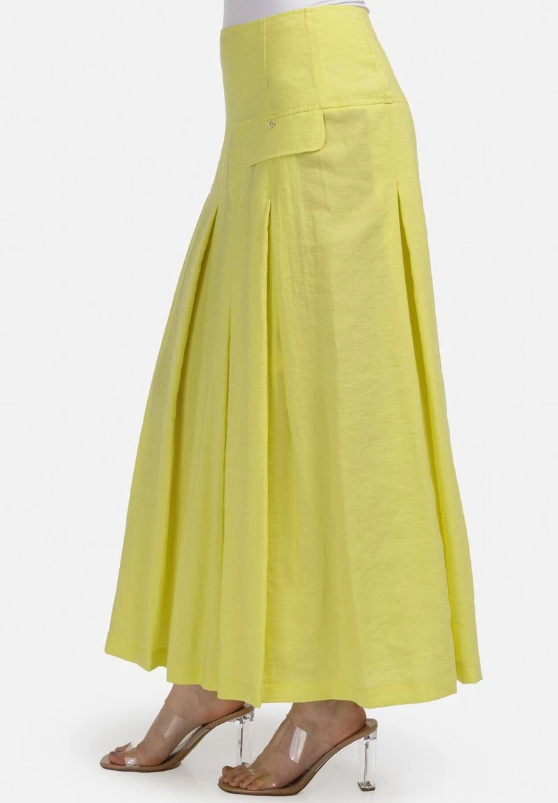 HELMIDGE Femme Jupe Plissée Gelb 5 HELMIDGE Femme Jupe Plissée Gelb – Image 3