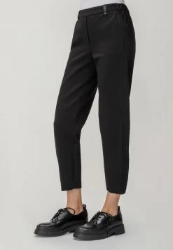 HELMIDGE Femme Pantalon Classique Schwarz