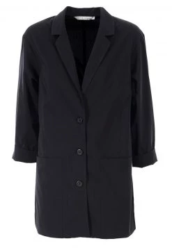 HELMIDGE MIT REVERSKRAGEN Manteau Court Schwarz Femme -HELMIDGE Soldes Boutique 1386af63ce7b44dd872fb66257735ee9