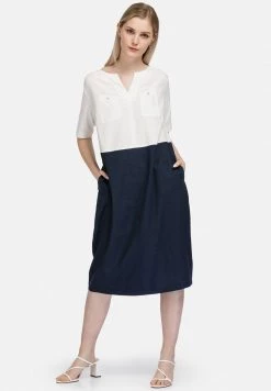 HELMIDGE Femme Robe De Jour Blau