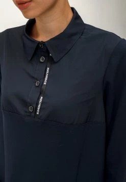 HELMIDGE Femme Robe Chemise Blau -HELMIDGE Soldes Boutique 13c16707ef194d0d99499a40a334633c