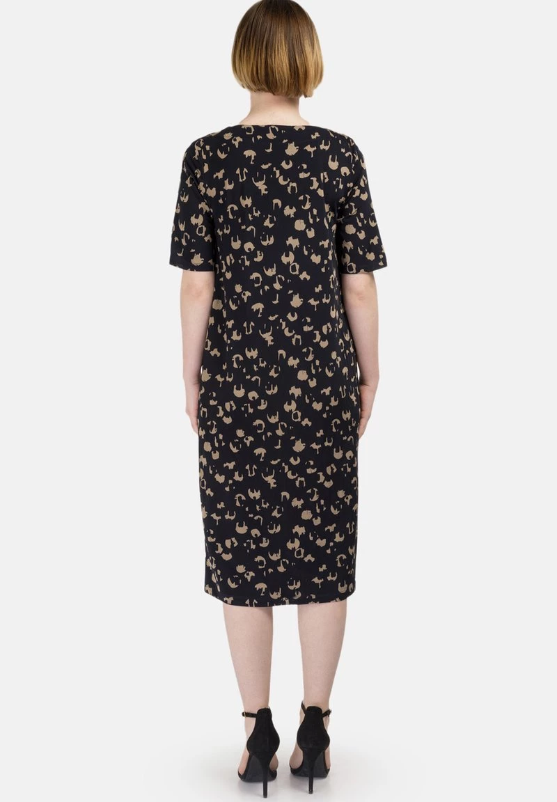 HELMIDGE Robe Fourreau Dunkel Blau Beige Femme 4 HELMIDGE Robe Fourreau Dunkel Blau Beige Femme – Image 2