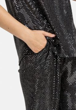 HELMIDGE Femme Pantalon De Survêtement Schwarz -HELMIDGE Soldes Boutique 14db58120749490aa2a02249523de2a1