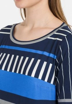 HELMIDGE Femme LONGBLUSE BLUSE T Shirt Imprimé Blau -HELMIDGE Soldes Boutique 16357a8bc375403ea0458af9b6efd4d0