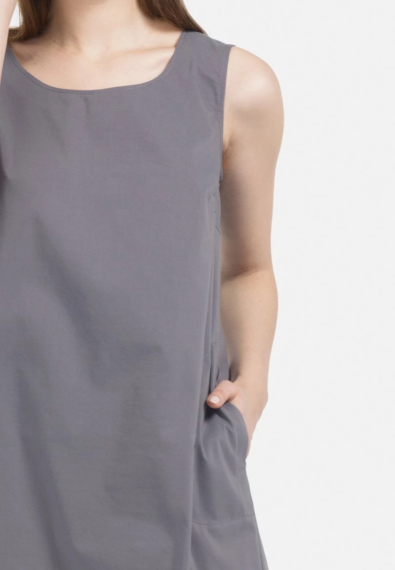 HELMIDGE Femme OHNE ÄRMEL Robe De Jour Dunkel Grau 7 HELMIDGE Femme OHNE ÄRMEL Robe De Jour Dunkel Grau – Image 5