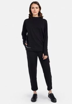 HELMIDGE Femme Sweatshirt Schwarz