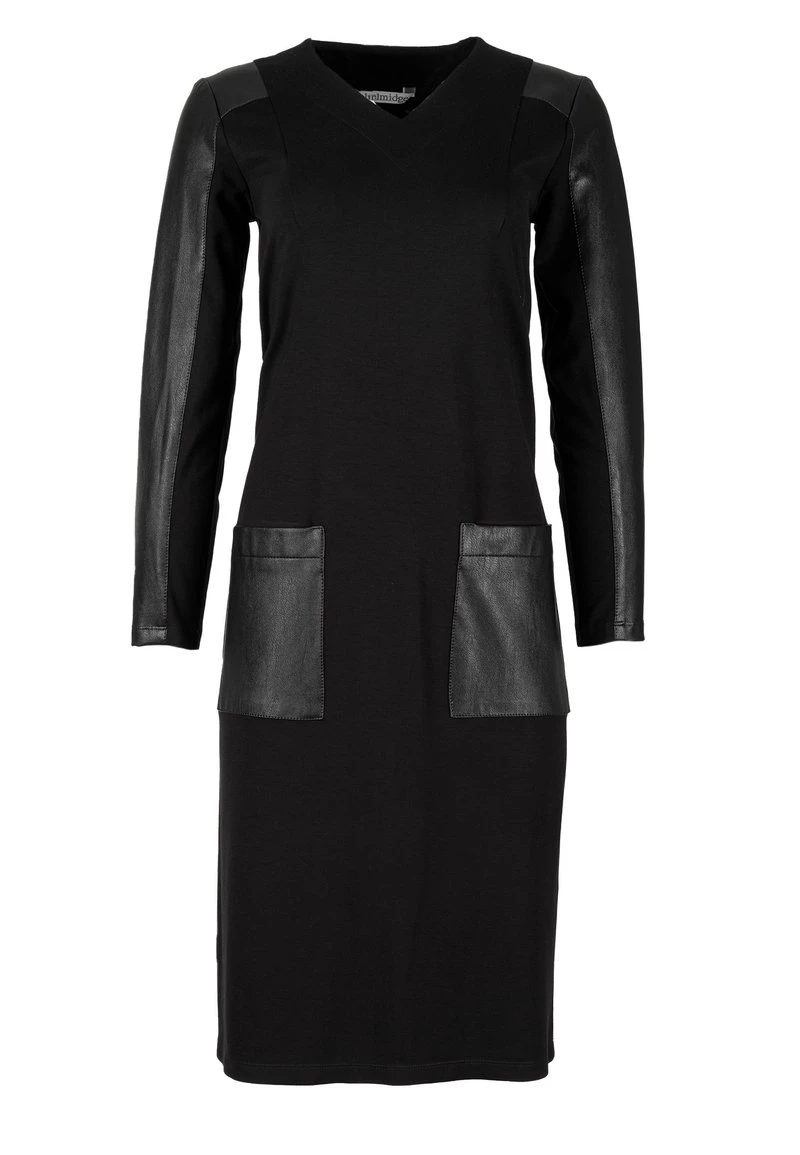 HELMIDGE Femme Robe De Jour Schwarz 8 HELMIDGE Femme Robe De Jour Schwarz – Image 6