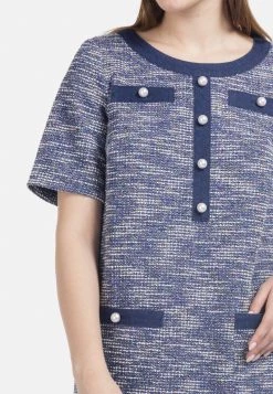 HELMIDGE Femme Robe Fourreau Blau -HELMIDGE Soldes Boutique 1a26e358104947f7a1dacacba931a66d