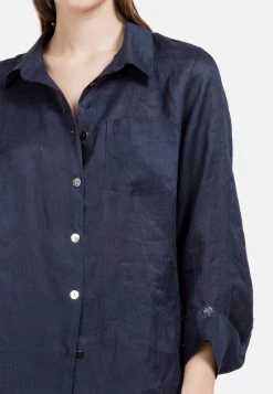 HELMIDGE Chemisier Dunkel Blau Femme -HELMIDGE Soldes Boutique 1d5957ab021b475a8666d2469ef14e29