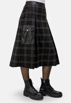 HELMIDGE KAROROCK Jupe Plissée Schwarz Femme 11 HELMIDGE KAROROCK Jupe Plissée Schwarz Femme -HELMIDGE Soldes Boutique 20c6509ca63140cc9683e8d9789225ab