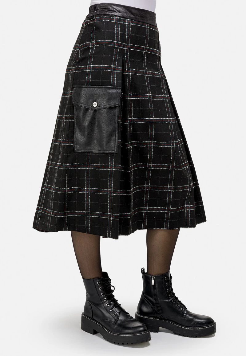 HELMIDGE KAROROCK Jupe Plissée Schwarz Femme 6 HELMIDGE KAROROCK Jupe Plissée Schwarz Femme – Image 4