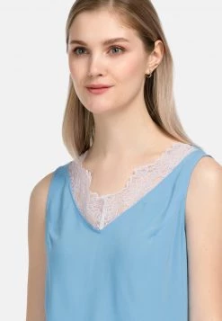 HELMIDGE Femme MIT V AUSSCHNITT Blouse Hellblau -HELMIDGE Soldes Boutique 2407a3dbd3bd4d28833192203ed7cced