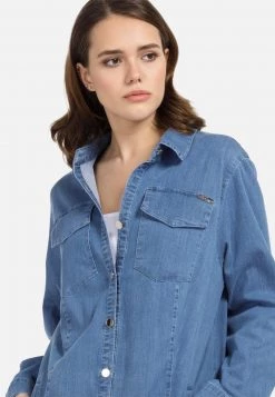 HELMIDGE Femme Veste En Jean Blau -HELMIDGE Soldes Boutique 246418eed8a64922a0bcfb18f39e8c62