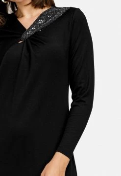 HELMIDGE Femme Robe Fourreau Schwarz -HELMIDGE Soldes Boutique 256a442034a04fdb8bd23912fcc5b820