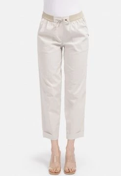 HELMIDGE Femme GLITZEREFFEKT Pantalon Classique Hellbeige