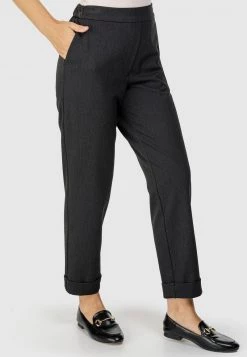 HELMIDGE Femme Pantalon Classique Dunkel Grau 9 HELMIDGE Femme Pantalon Classique Dunkel Grau -HELMIDGE Soldes Boutique 2ac56dc468704396994cafd4a3de7ead