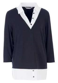 HELMIDGE Femme KRAGEN Blouse Blue 13 HELMIDGE Femme KRAGEN Blouse Blue -HELMIDGE Soldes Boutique 2bb6f13ed98c49bf9f4f221073463824