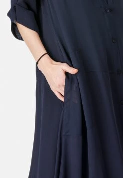 HELMIDGE Femme Robe Chemise Blau -HELMIDGE Soldes Boutique 2cd1a0528be14831bfaf9461d9e72bed