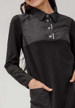 HELMIDGE Femme Robe Chemise Schwarz -HELMIDGE Soldes Boutique 30297f67dff543b78382bbdf72b17263