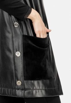 HELMIDGE Femme Veste Sans Manches Black -HELMIDGE Soldes Boutique 31a0150aefd74cd4b3deb43eaeeaa946