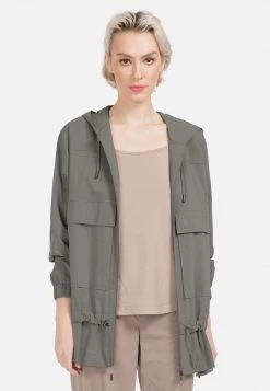 HELMIDGE Femme Veste Légère Khaki