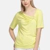 HELMIDGE KNOTEN AUSSCHNITT Blouse Gelb Femme -HELMIDGE Soldes Boutique 33fe28c9597e41e8a1012caaf2c66223