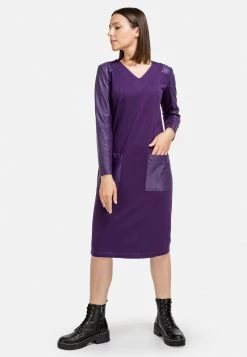 HELMIDGE Femme Robe Fourreau Lila