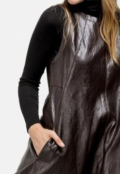 HELMIDGE Robe De Jour Dunkel Braun Femme -HELMIDGE Soldes Boutique 37b287b251be4adeb1b844b969b3c6ea