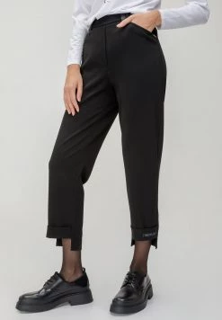 HELMIDGE STRAIGHT Pantalon Classique Schwarz Femme -HELMIDGE Soldes Boutique 38fe4c5485e544a8876e646620038b8f