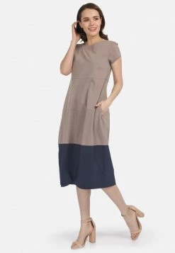 HELMIDGE Robe De Jour Beige Femme -HELMIDGE Soldes Boutique 39c72b59b2a94eb281f852b790055ca2