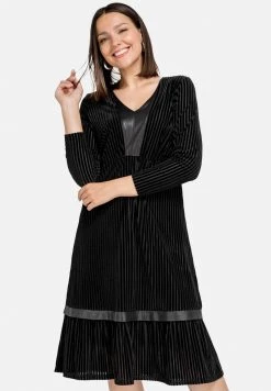HELMIDGE Robe De Jour Schwarz Femme