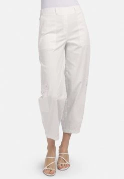 HELMIDGE Pantalon Cargo Milchig Femme