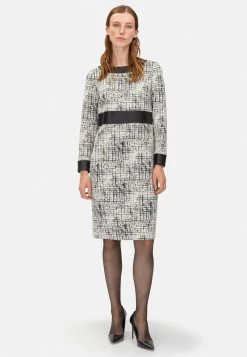 HELMIDGE Femme Robe De Jour Milchig Schwarz