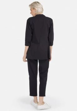 HELMIDGE MIT REVERSKRAGEN Manteau Court Schwarz Femme -HELMIDGE Soldes Boutique 41ca6589173147fa8464c1a77d476330