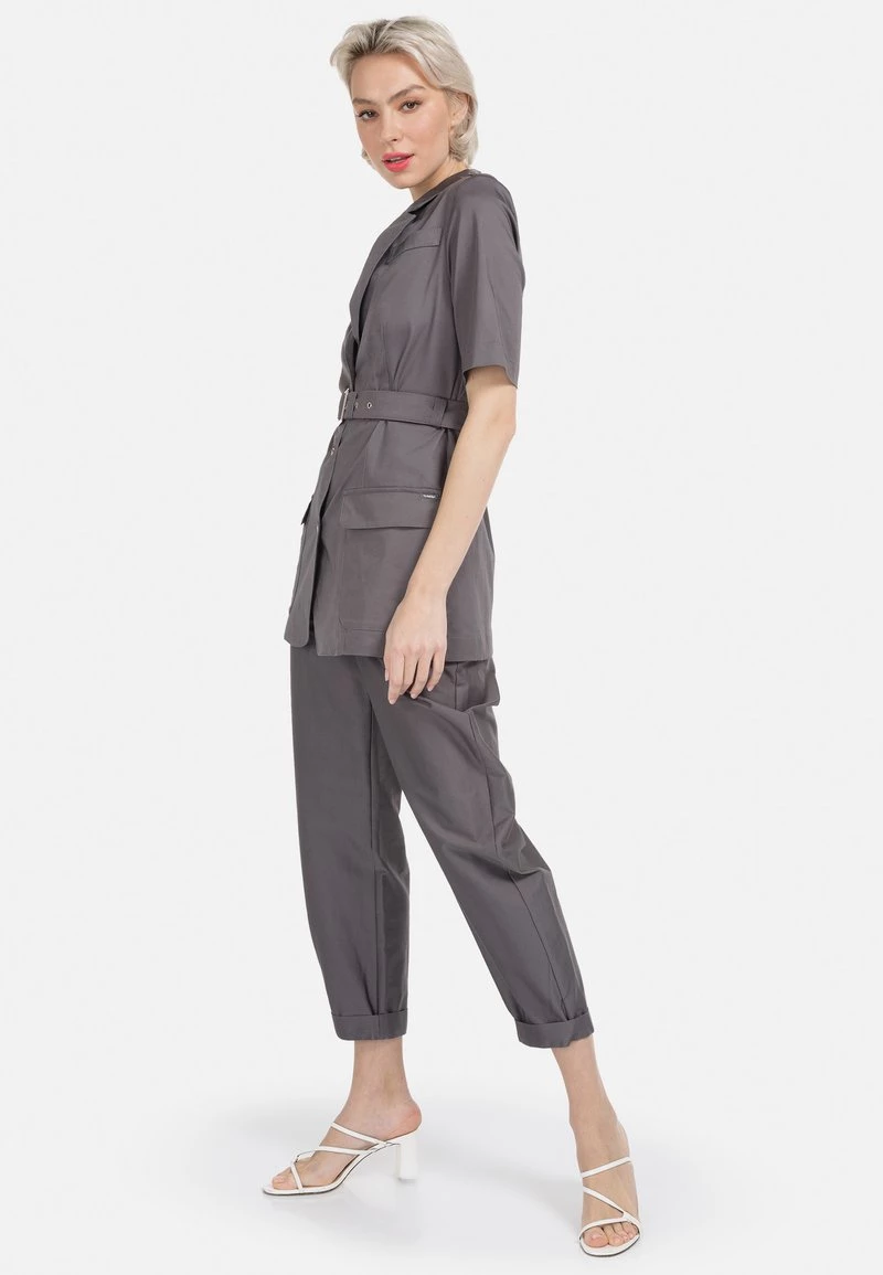 HELMIDGE Femme Blazer Dunkel Grau 4 HELMIDGE Femme Blazer Dunkel Grau – Image 2