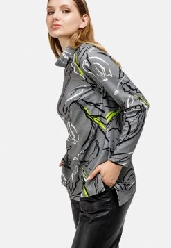 HELMIDGE Femme T Shirt Imprimé Grau -HELMIDGE Soldes Boutique 4216325b369e4d16958cbaf57907e153